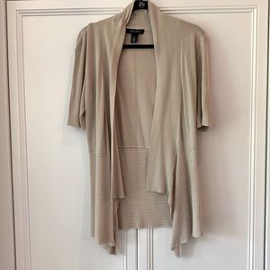 White House black market short sleeve sweater